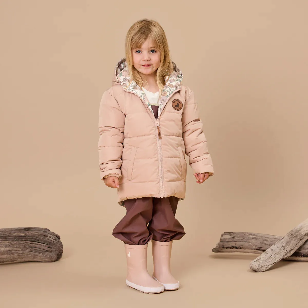 Reversible eco puffer - Daisy floral