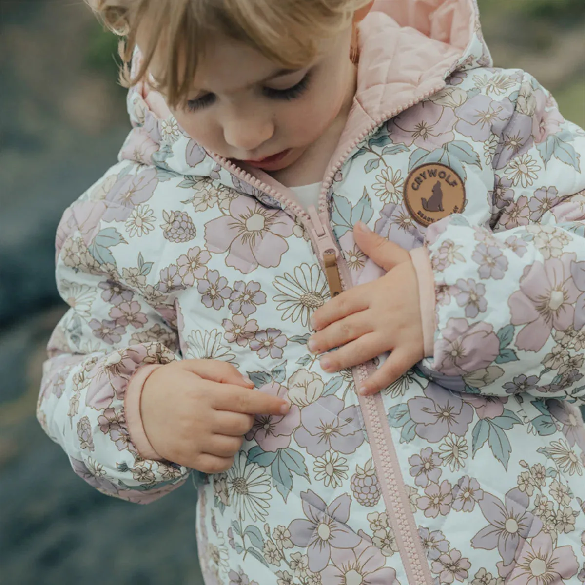 Reversible eco puffer - Daisy floral