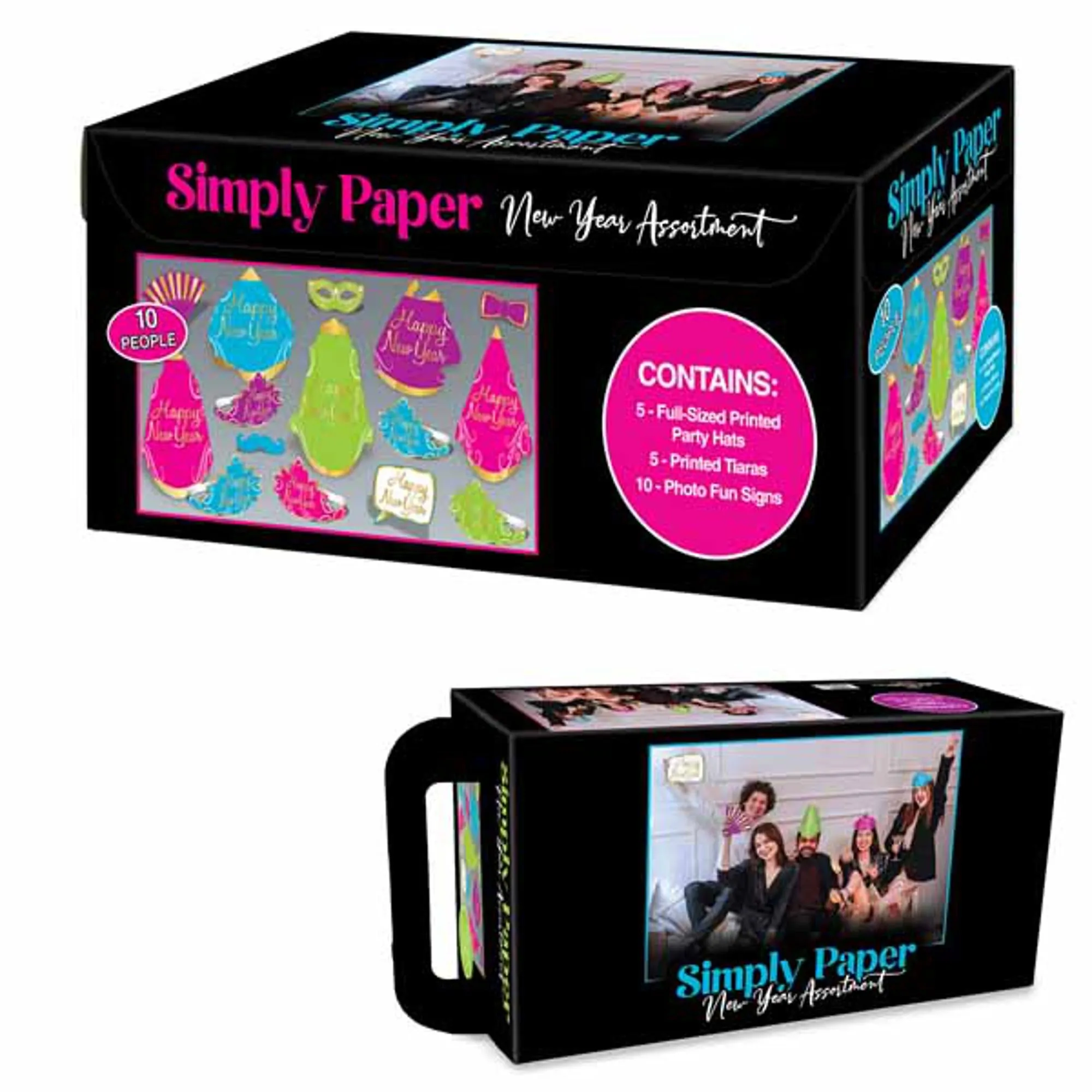 Simply Paper New Year Asst For 10 (1/Pk)