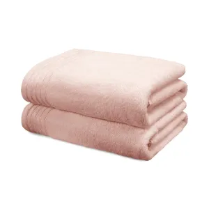 So Soft 2 Piece Bath Sheet Bale Dusky Pink