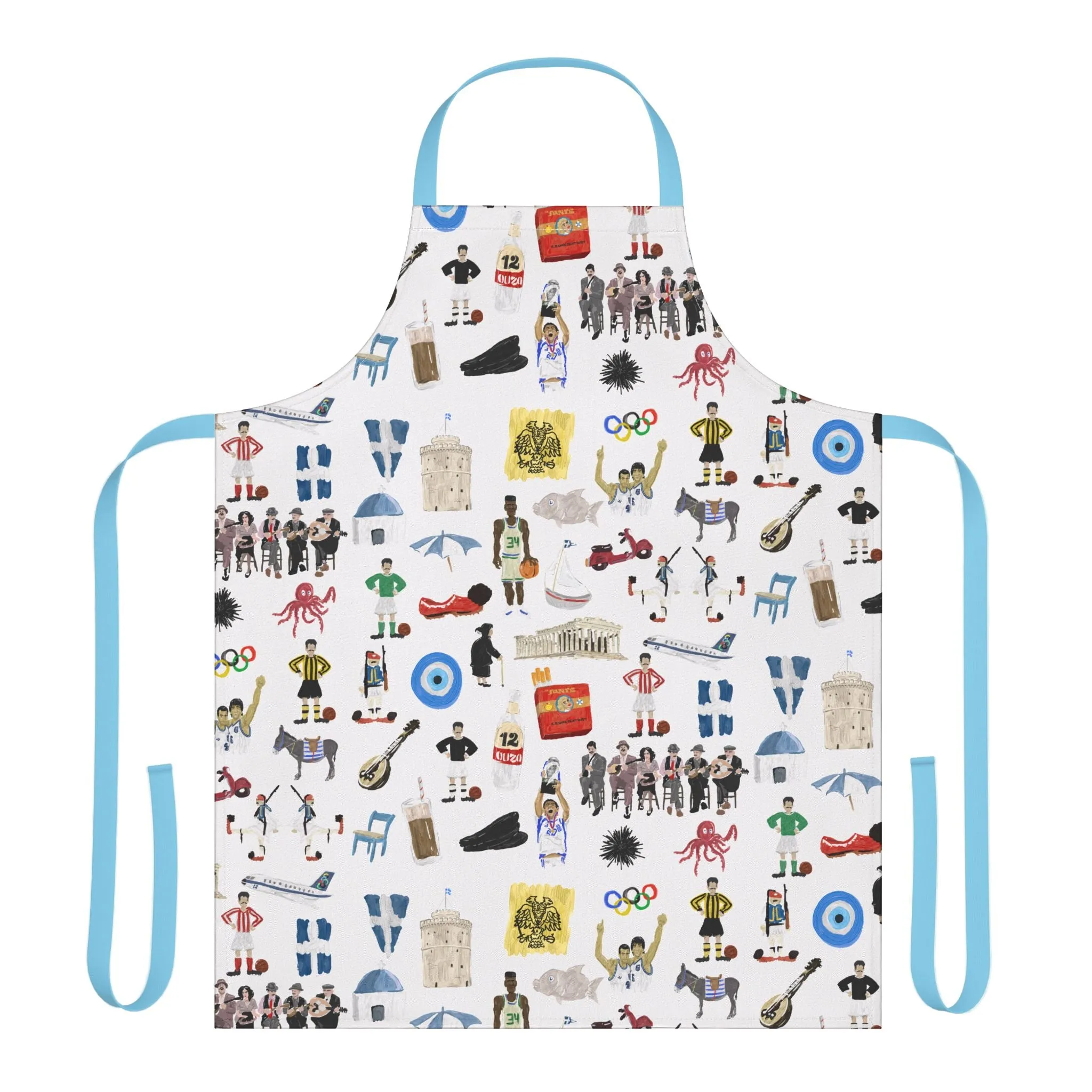So You're Greek Cooking Apron with 3-Color Straps