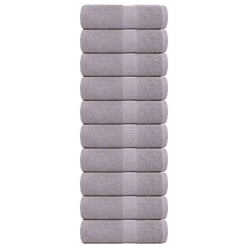 Soap Towels 10 pcs Grey 30x30 cm 360 gsm 100% Cotton