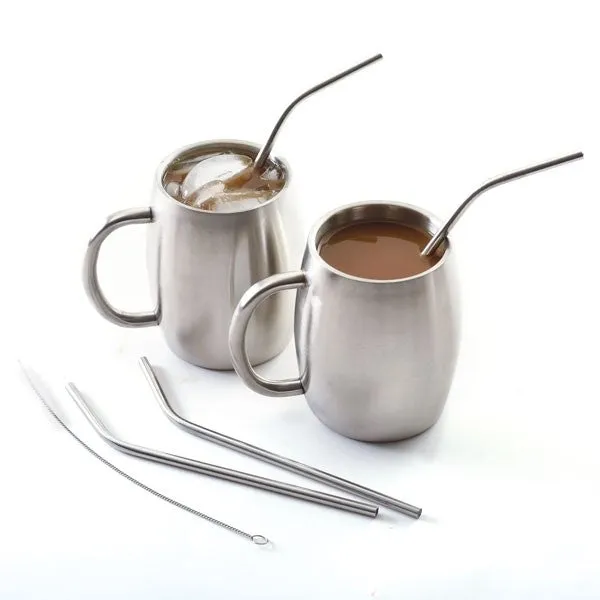SS Straws 4 pk