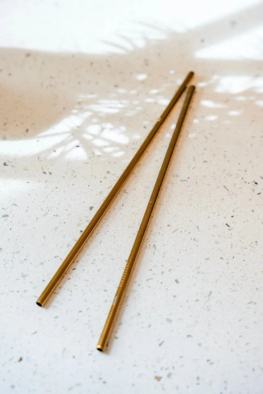 Stainless Steel Straw | Gold