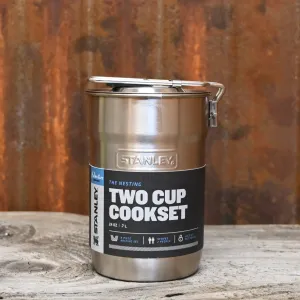 Stanley Adventure Two Cup Cookset in Stainless Steal