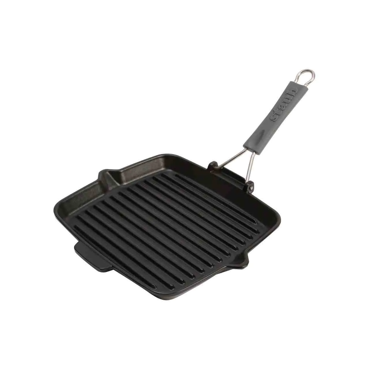 Staub Portable Folding Grill | 9.5 Inch | Matte Black