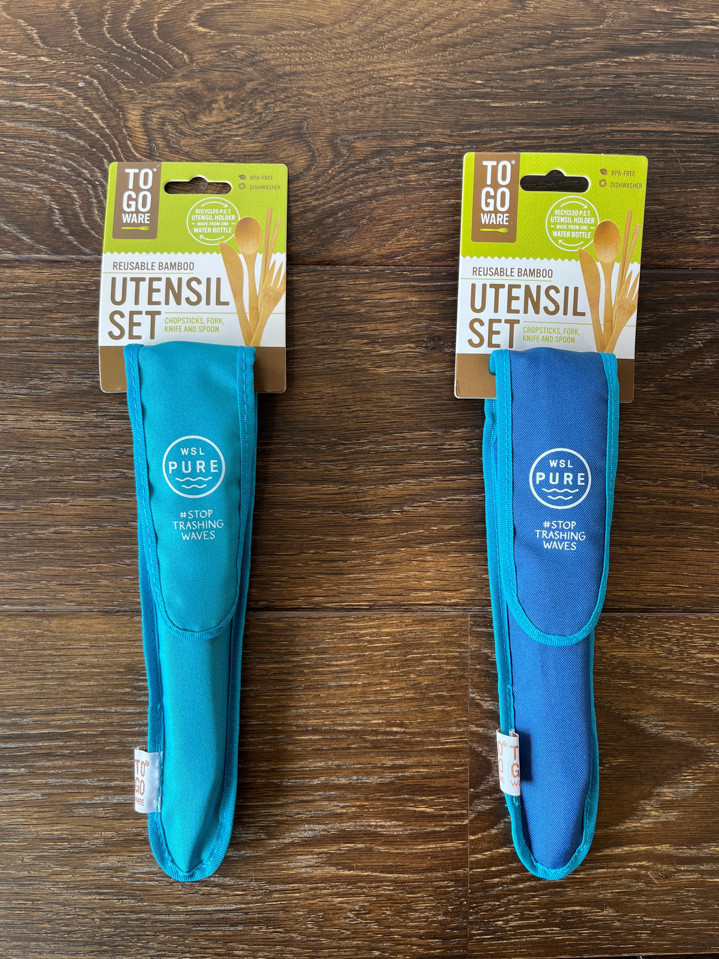 Stop Trashing Waves Bamboo To-Go Cutlery Set
