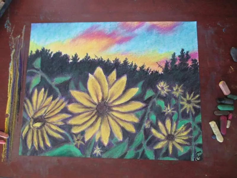 Sunflower Sunset - Beach Towel