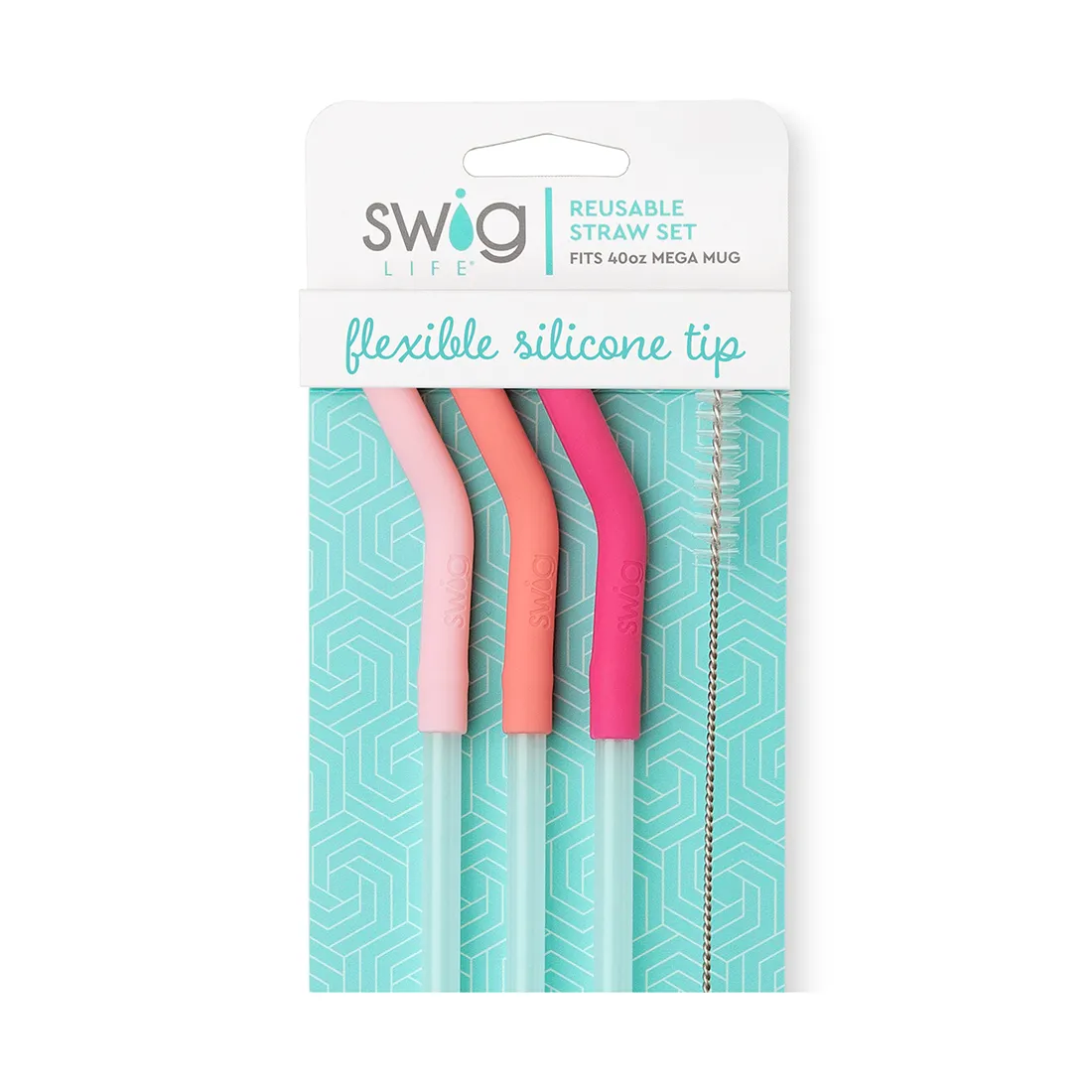 Swig Life Straw Set With Flexible Silicone Tips