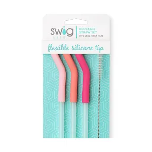 Swig Life Straw Set With Flexible Silicone Tips
