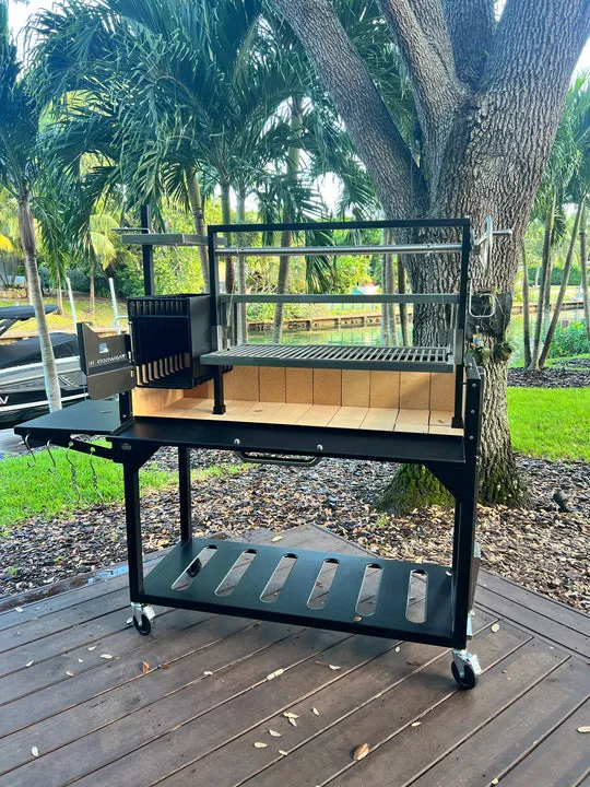 Tagwood BBQ Fully Assembled Argentine Santa Maria Wood Fire & Charcoal Grill - BBQ03SIF