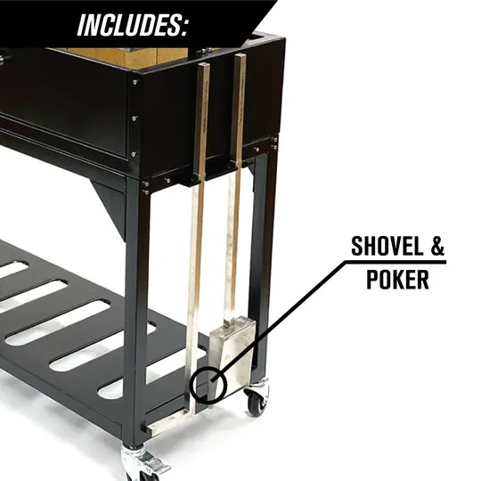 Tagwood BBQ Fully Assembled Argentine Santa Maria Wood Fire & Charcoal Grill - BBQ03SIF