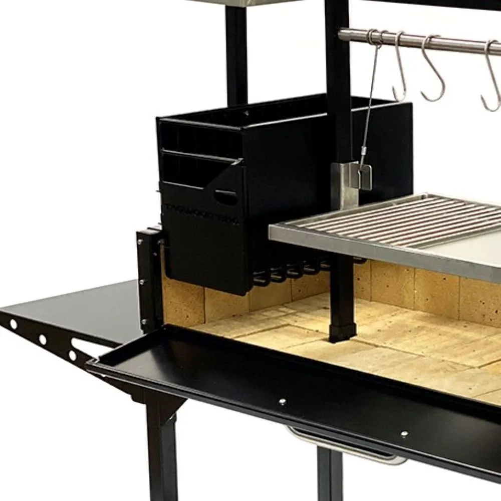 Tagwood BBQ Fully Assembled Argentine Santa Maria Wood Fire & Charcoal Grill - BBQ03SIF