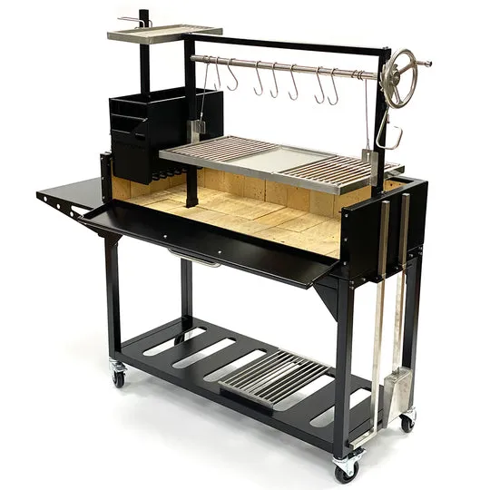 Tagwood BBQ Fully Assembled Argentine Santa Maria Wood Fire & Charcoal Grill - BBQ03SIF