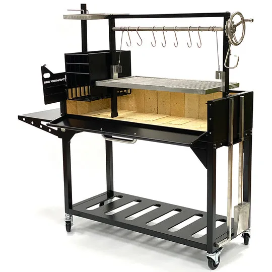 Tagwood BBQ Fully Assembled Argentine Santa Maria Wood Fire & Charcoal Grill - BBQ03SIF