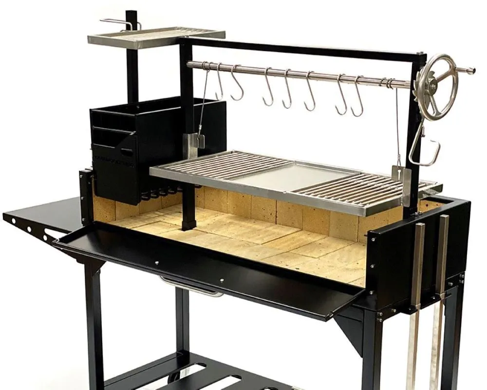 Tagwood BBQ Fully Assembled Argentine Santa Maria Wood Fire & Charcoal Grill - BBQ03SIF