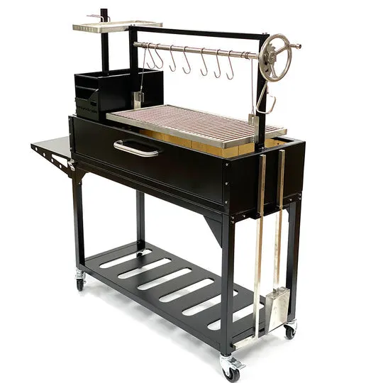 Tagwood BBQ Fully Assembled Argentine Santa Maria Wood Fire & Charcoal Grill - BBQ03SIF