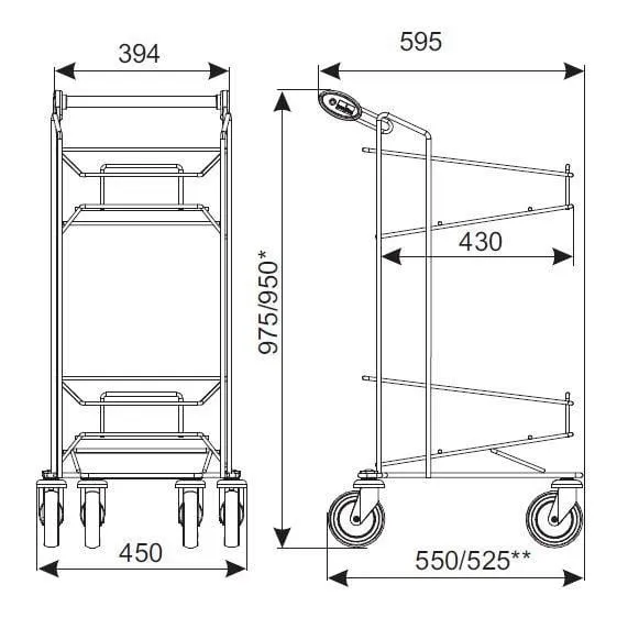 Two Tier Shopping/Picking Trolley