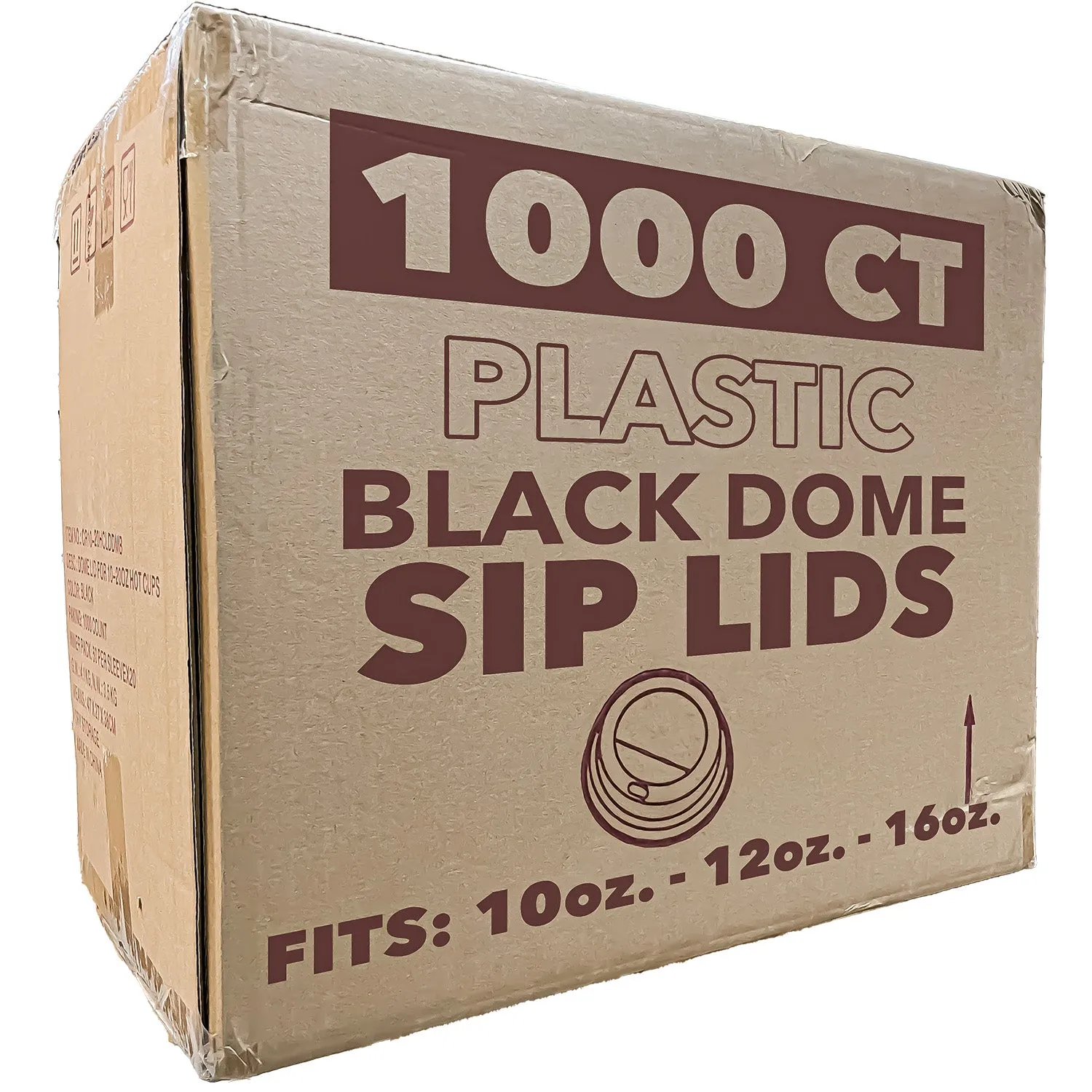 *WHOLESALE* Disposable - Dome Lids for 10/12/16oz. Poly-Paper Hot/Cold Cups | 1000 ct.