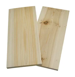 Wood Grilling Planks Cedar Wood Grilling Plank 2 Piece Pack 12 X 5.25 X 0.5 Inches Beige
