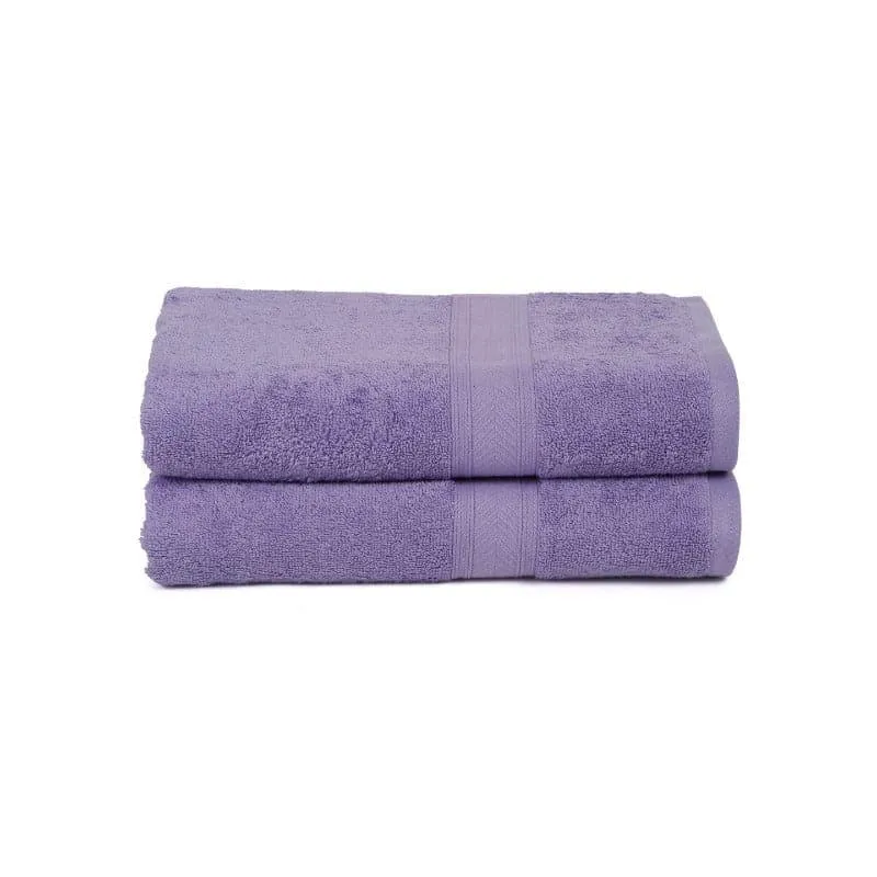 Zelda Bath Towel (Purple) - Set Of Two